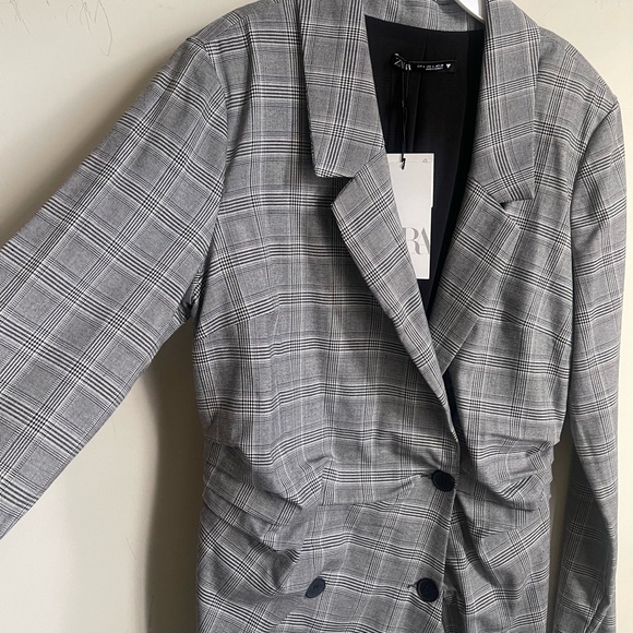 NWT Zara Plaid blazer dress - Picture 8 of 8